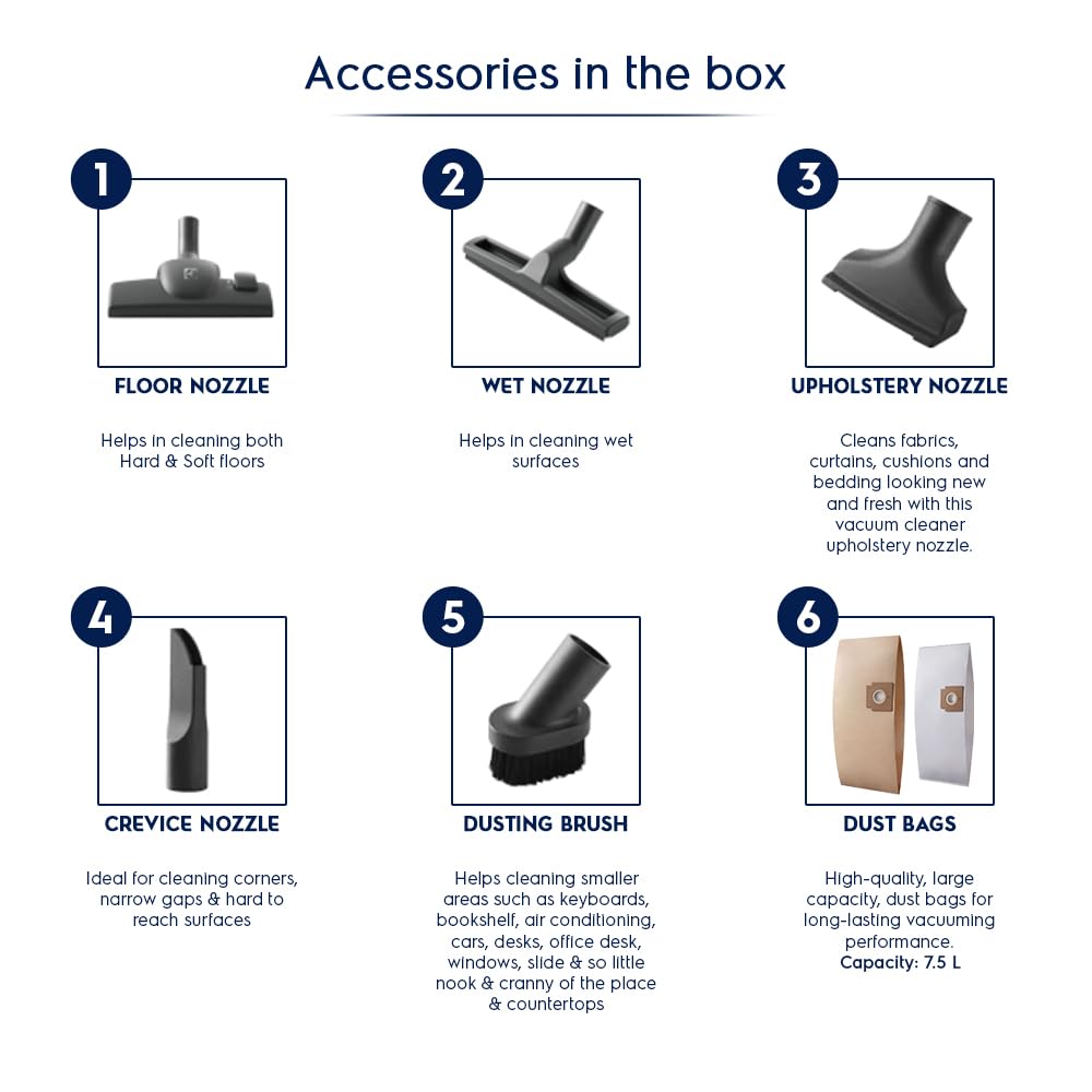 Electrolux Flexio Power Wet & Dry Vacuum Cleaner for Home, 1600 W