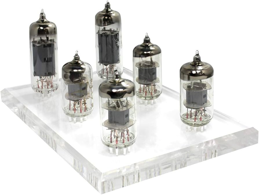 Amazon | アクリル製 6J1/6K4 真空管ディスプレイ スタンド 6本対応[W