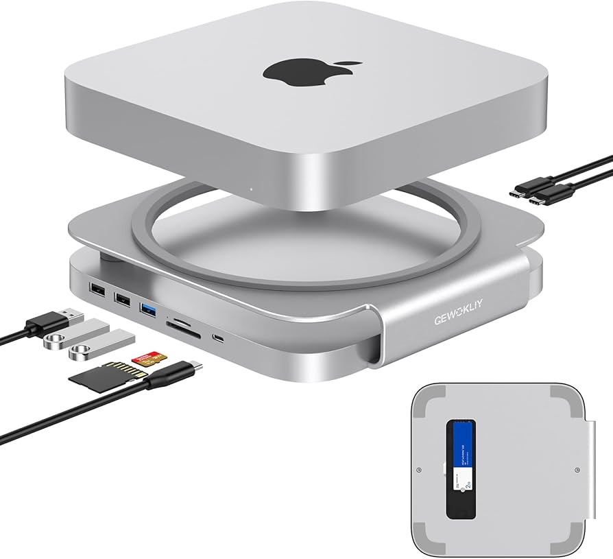 Amazon.com: GEWOKLIY Mac mini Dock and Stand with NVMe/SATA M.2