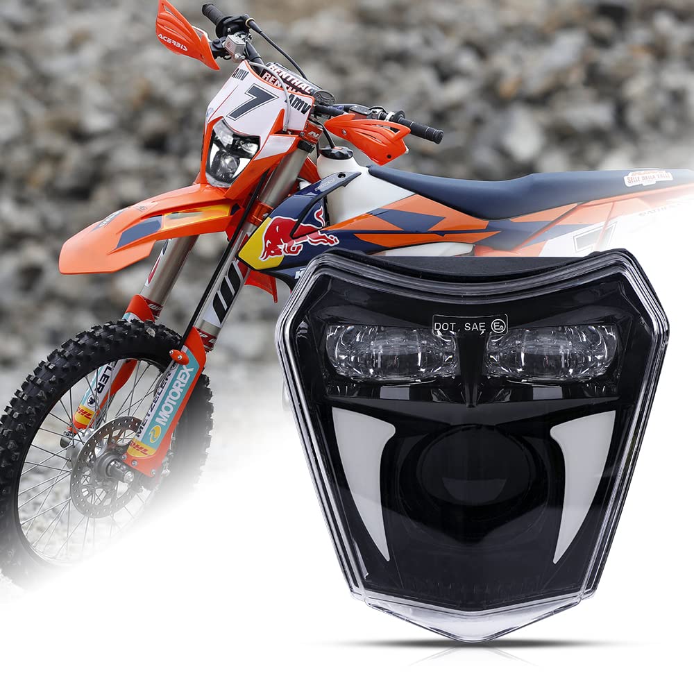 Amazon | KTM Motocross EnduroのLEDヘッドライト12Vヘッドランプ