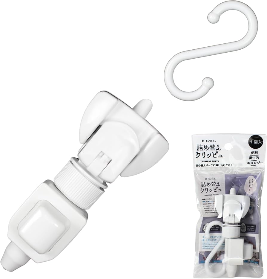 Amazon｜詰め替えクリッピュ 1個セット ホワイト シャンプー リンス