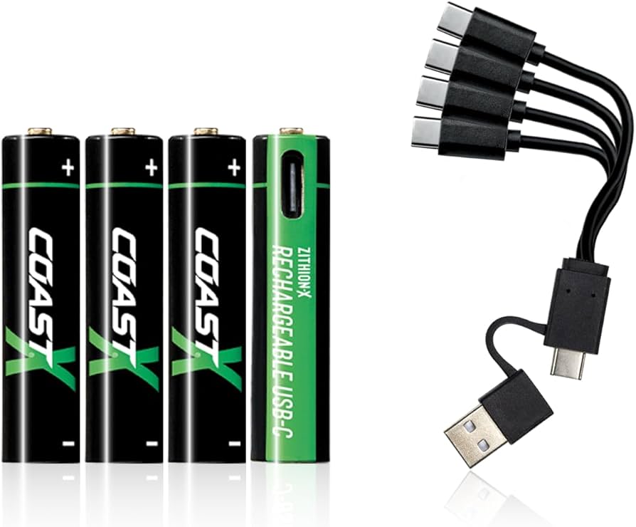 Amazon | COAST (コースト) 単4形 充電池 4本セット ZXAAA ZITHION-X