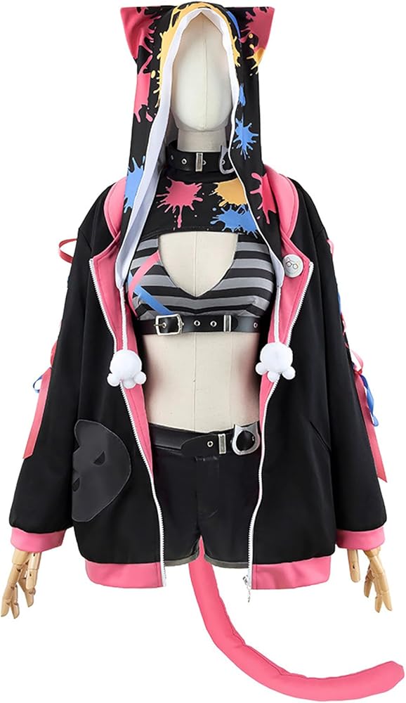 Amazon.co.jp: [milky time] ぶいすぽっ！ 猫汰つな コスプレ VTuber