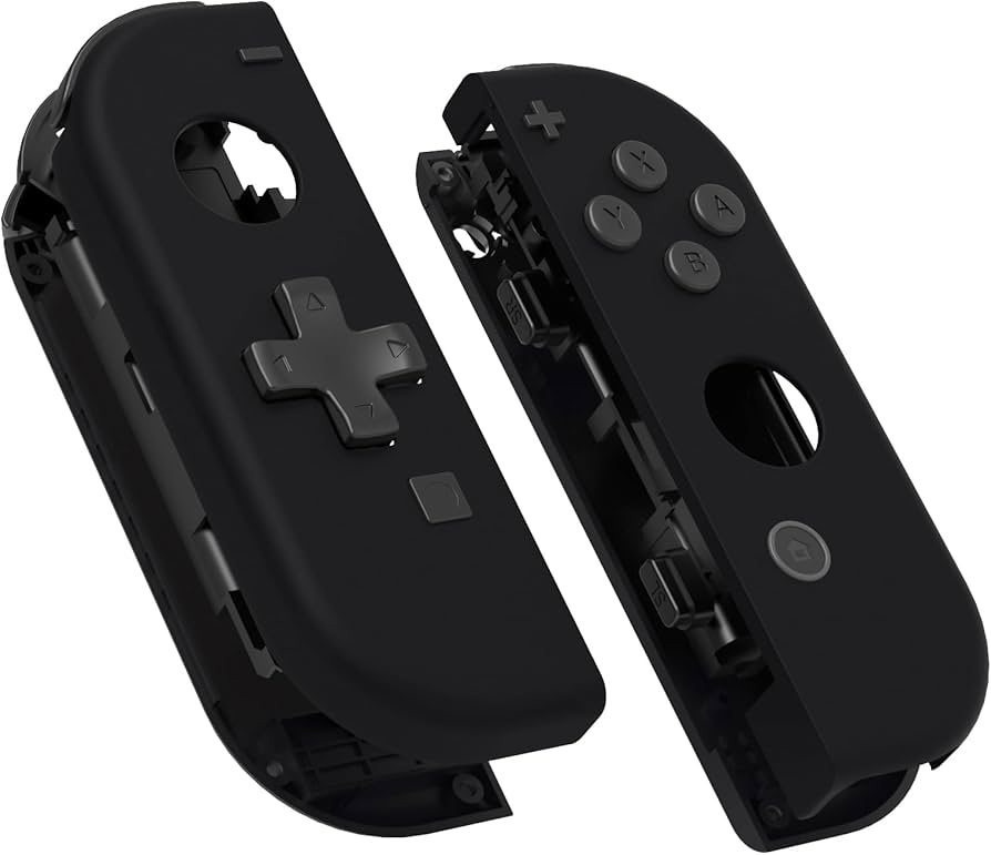 Amazon.com: eXtremeRate Soft Touch Black Joycon Handheld