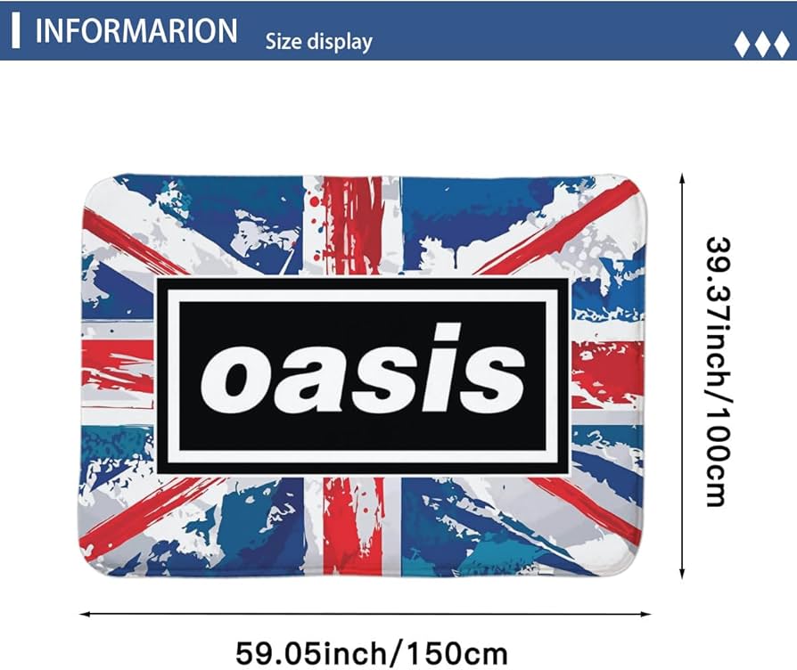 Amazon｜カーペット オアシス OASIS バンド フランネルラグ ラグ