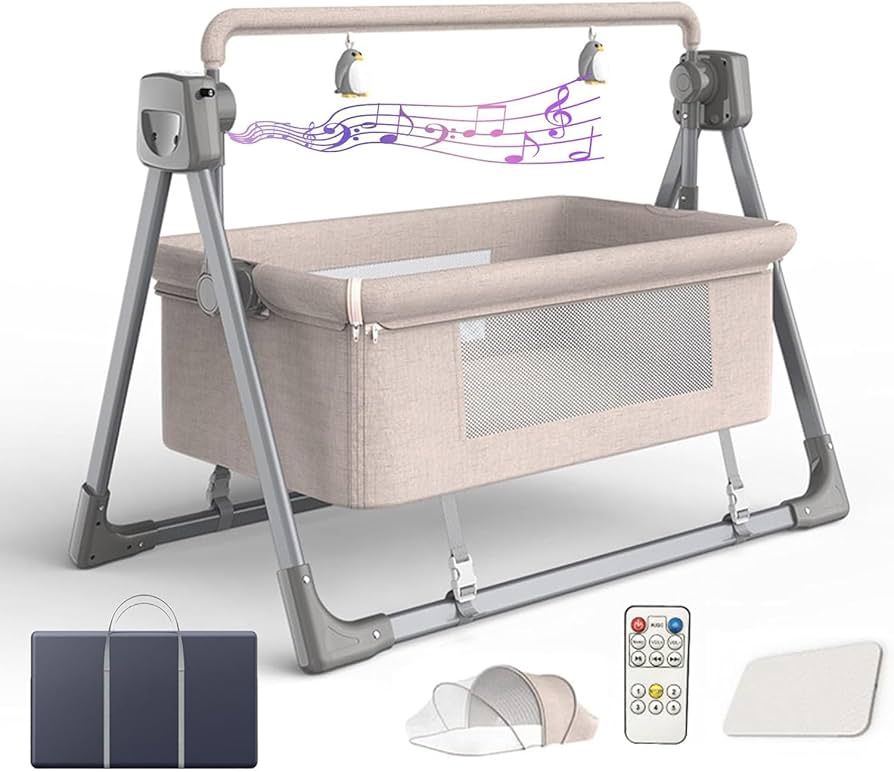 Amazon.co.jp: Lukaedy ベビーベッド 赤ちゃんのゆりかご ハイロー