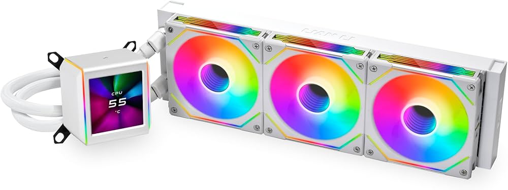 Amazon | LIANLI 水冷CPUクーラー Galahad II LCD 360 SL-INF White