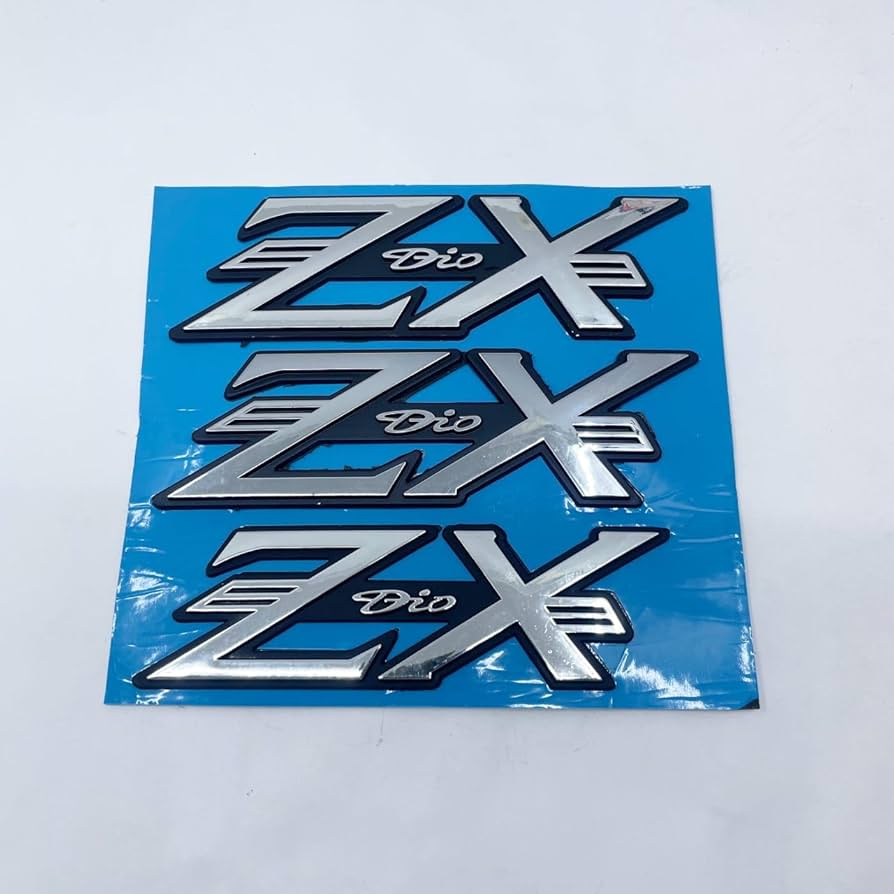Amazon | ライブDIO AF34 AF35 ZX エンブレム 3枚/1SET (銀) | バイク