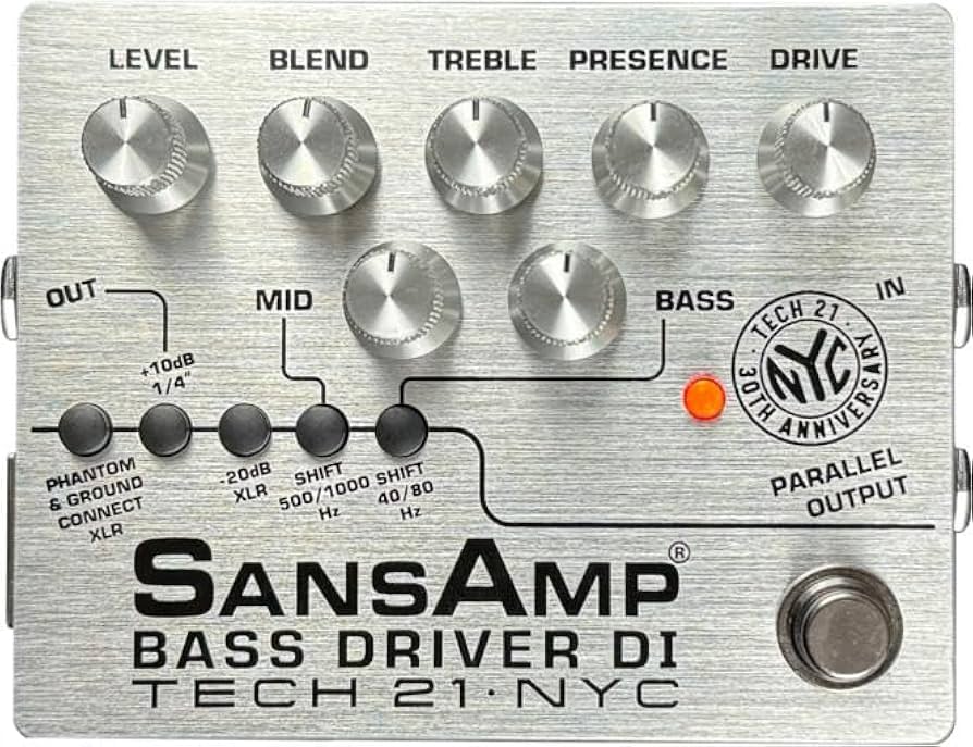 Amazon.com: Tech 21 SansAmp Bass Driver DI 30th-anniversary
