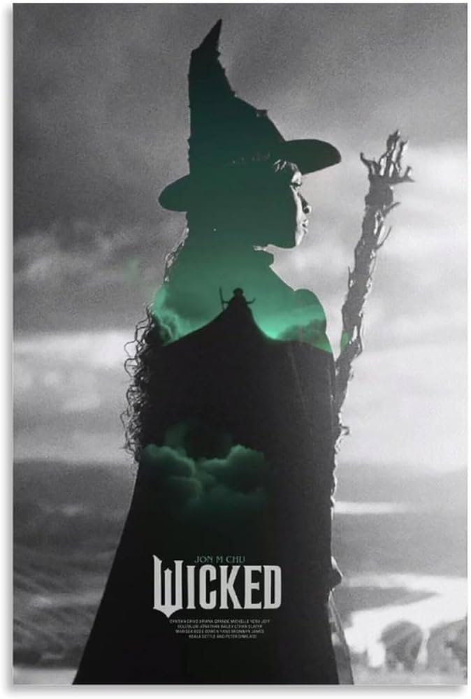 Amazon.co.jp: 映画ポスター ウィキッド ふたりの魔女 Wickedポスター