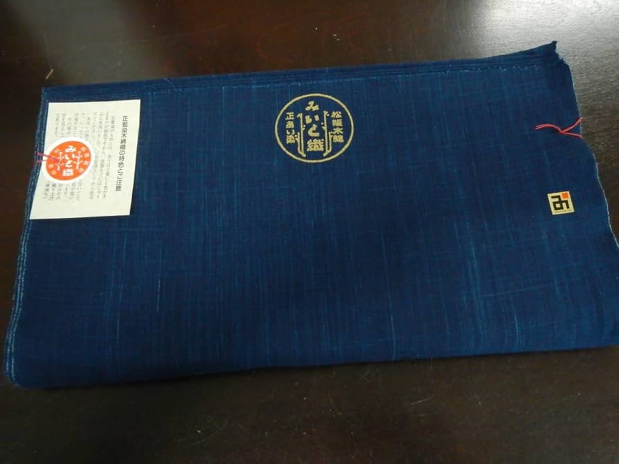 Amazon | 金の斧 松阪木綿 正藍染無地反物 納戸色 12m保証 ワイド巾