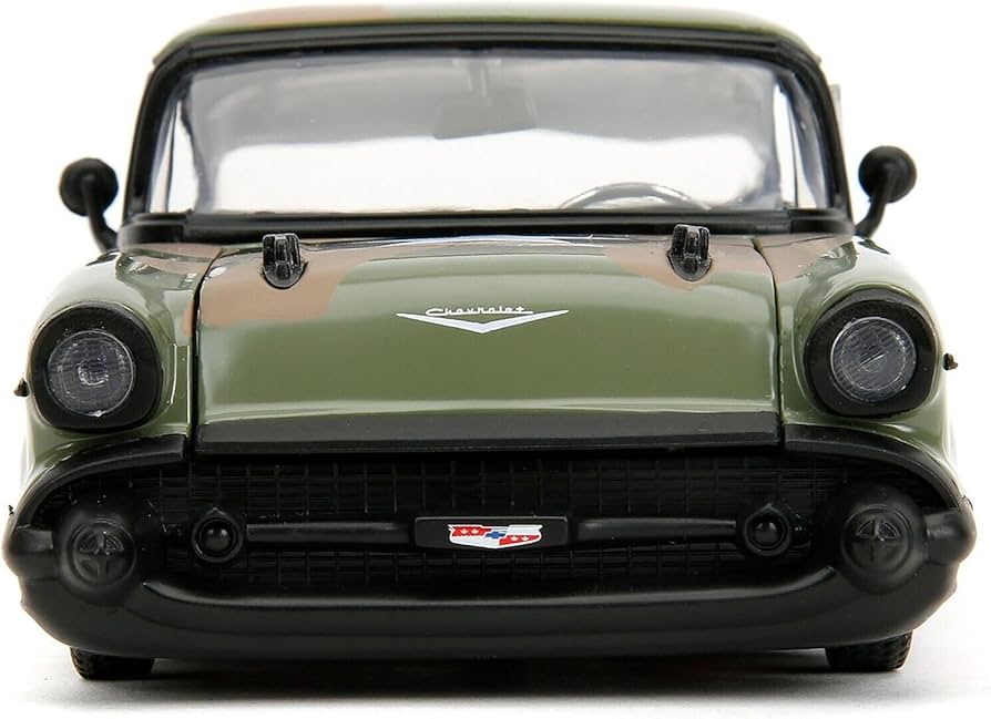 Amazon | JADA TOYS 1/24 シボレー ベルエア 1957 アーミーグリーン