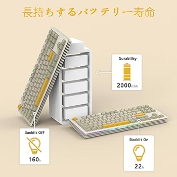 Amazon | A.JAZZ x ATTACK SHARK AKC087 ゲーミングキーボード