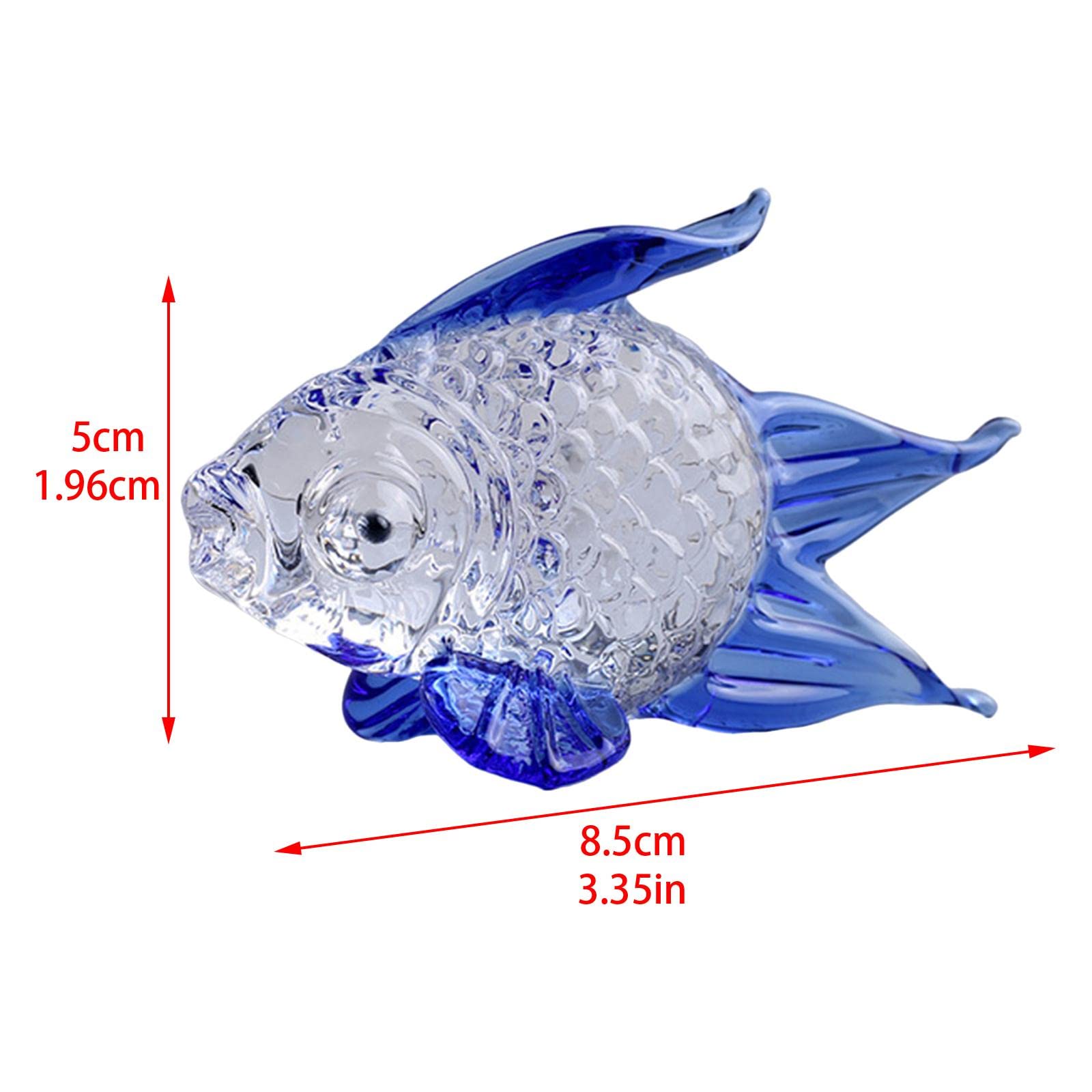 Amazon.co.jp: Generic 手吹きガラス金魚の置物卓上装飾クラフト収集