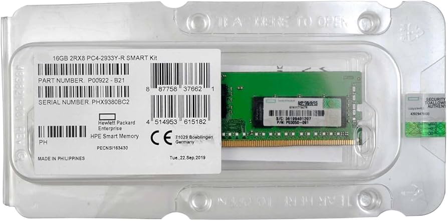 Amazon.co.jp: サーバースマートメモリキット HPE 16GB 2Rx8 PC4-2933Y