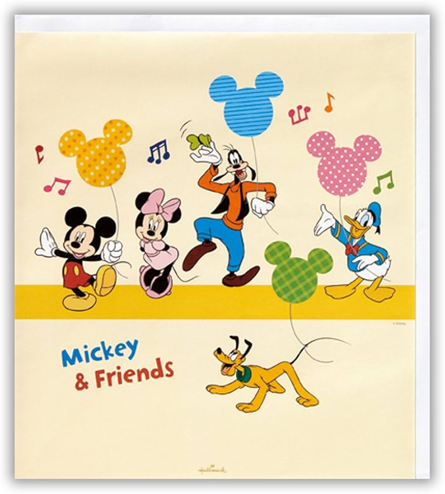 Amazon | 日本ホールマーク 色紙 二つ折りミッキー&パルス 559632
