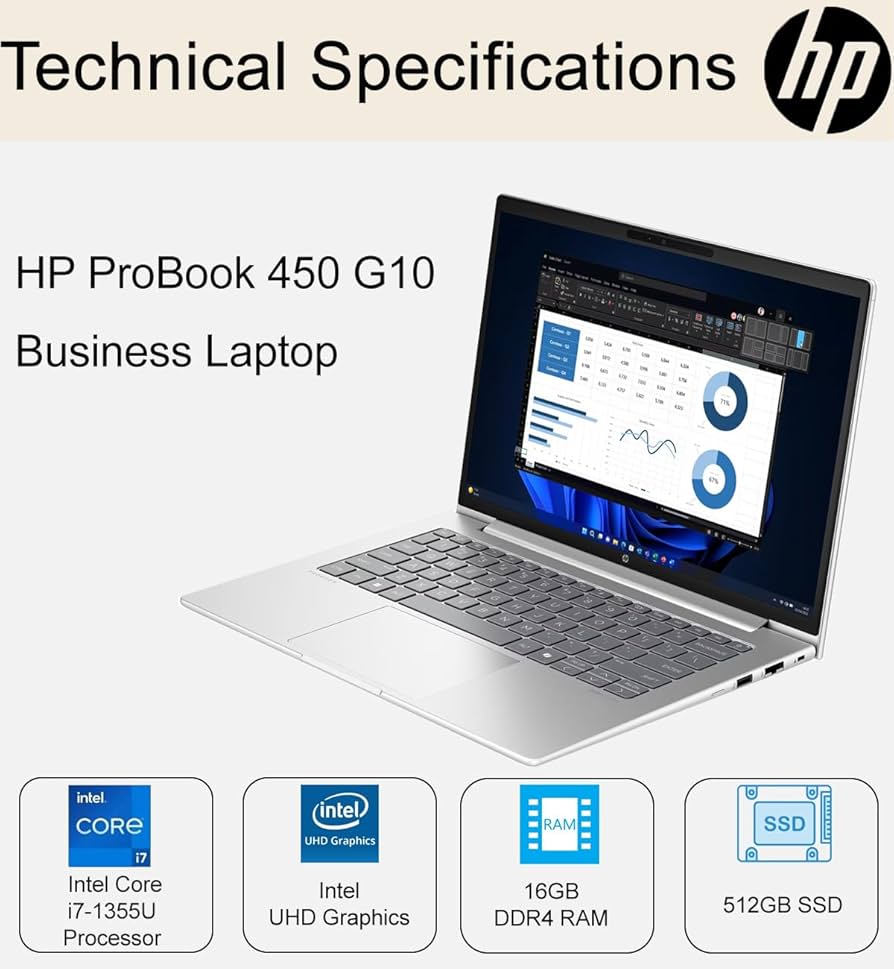 Amazon.com: HP ProBook 450 G10 Business Laptop (15.6