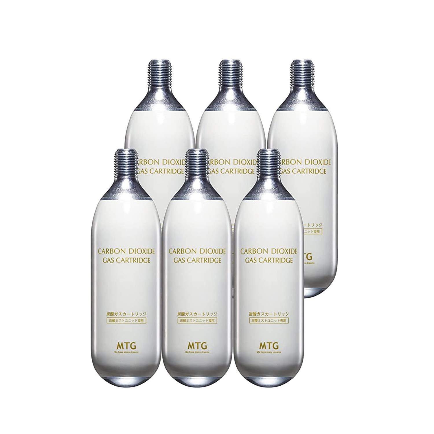 Amazon.co.jp: プロージョン 専用炭酸ガスカートリッジ ホワイト 6本