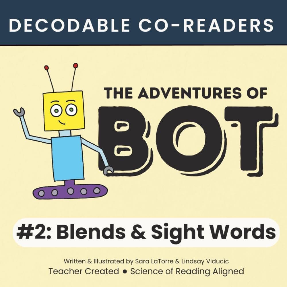 Amazon.com: The Adventures of Bot #2: Blends & Sight Words
