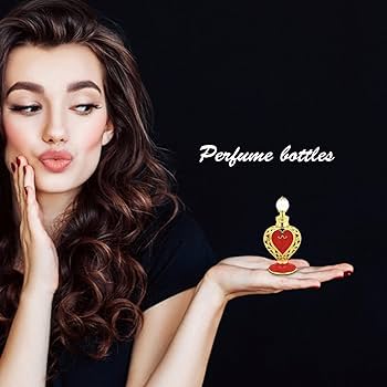 Amazon.co.jp: FIDEMM ハート形の香水瓶,写真12ml 空の香りボトル