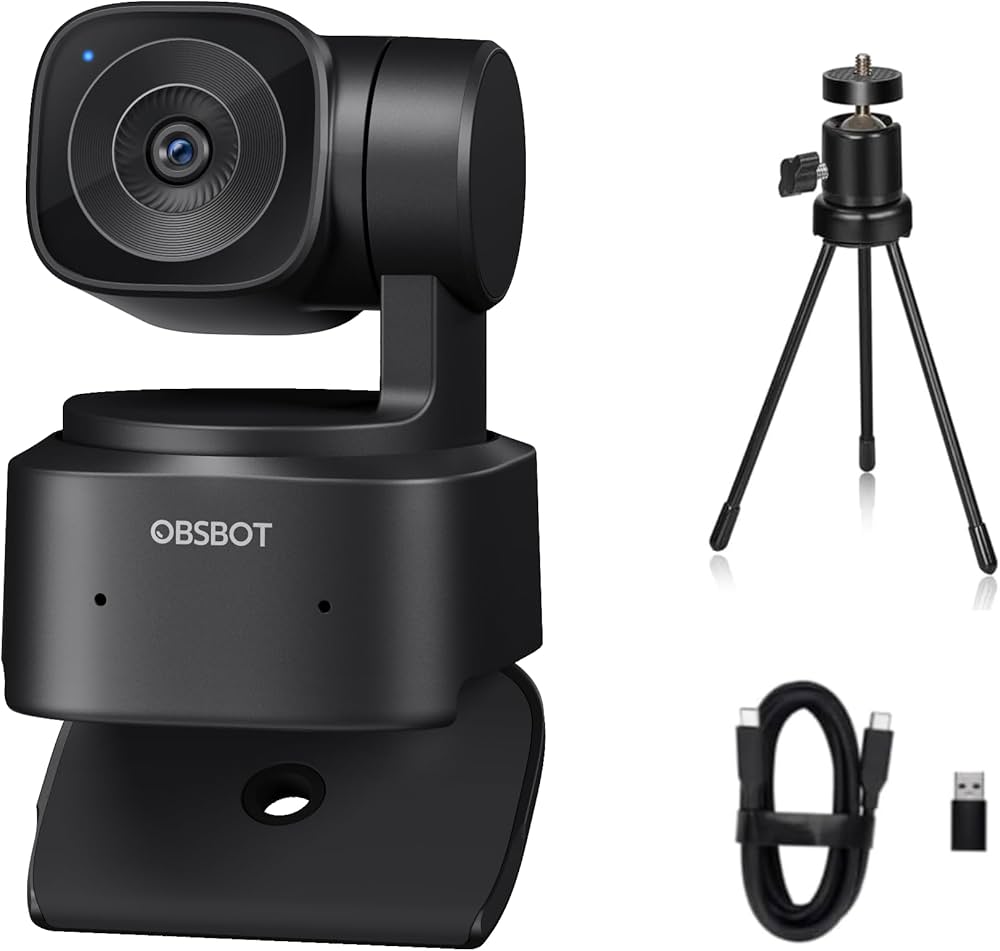 Amazon.com: OBSBOT Tiny SE Webcam-1080P 100FPS-Extra Tripod-Video