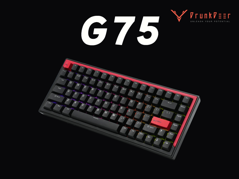 Amazon | DrunkDeer G75 ラピッドトリガーキーボード eスポーツ
