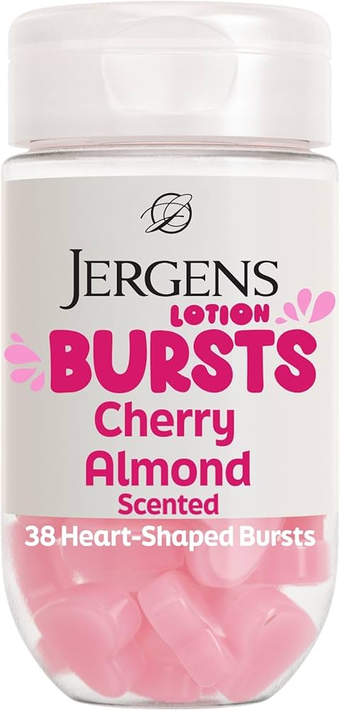 Amazon.com : Jergens Cherry Almond Lotion Bursts, Squishy Heart