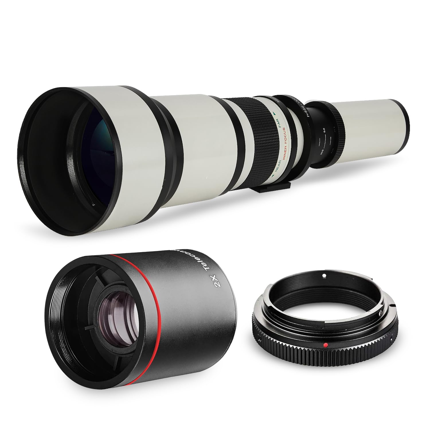 Amazon.com : Long-Range 650mm-1300mm f/8 Telephoto Zoom Lens for