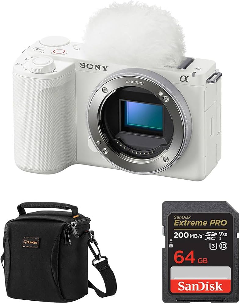 Amazon.com : Sony Alpha ZV-E10 II Mirrorless Camera, White, Bundle