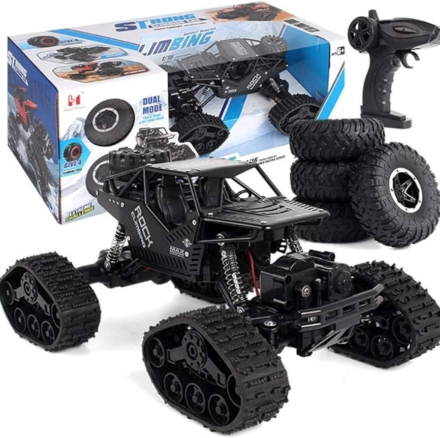 Amazon.co.jp: リモートコントロールオフロード合金無限軌道車両四輪