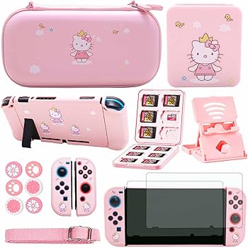 Amazon.com: YOOWA Accessories Bundle for Nintendo Switch - Pink