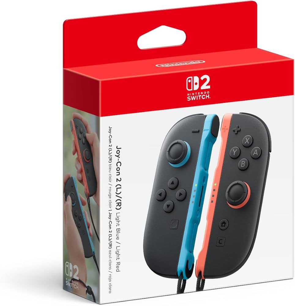 Joy-Con™ 2 (L)/(R) Light Blue/Light Red: Nintendo Switch: Video