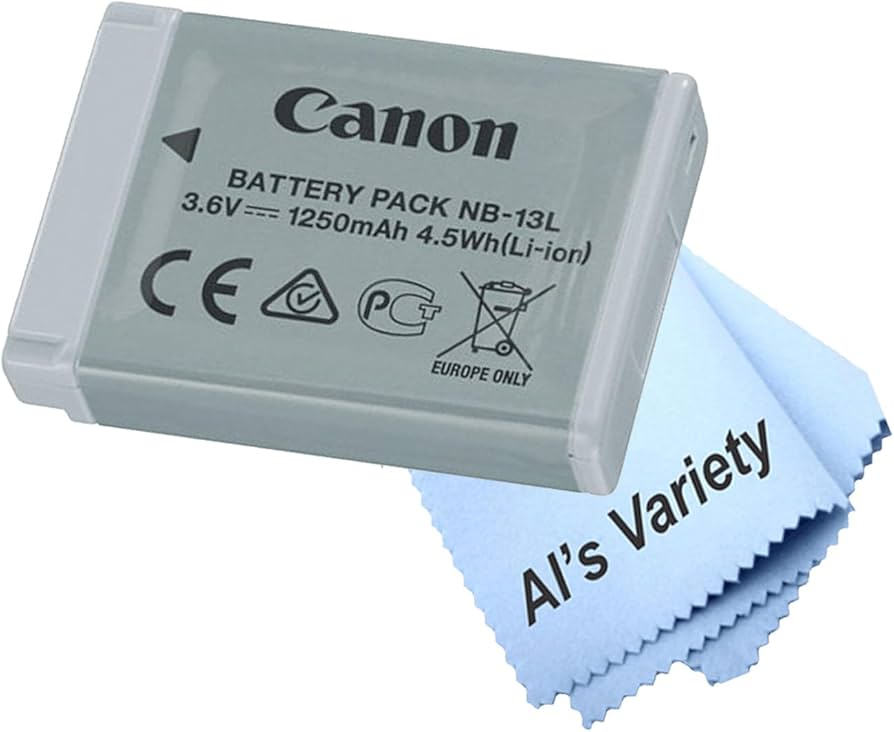 Amazon.com: Canon NB-13L Lithium-Ion Battery Pack Powershot G1 X