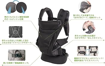 Amazon.co.jp: ラッキー1934 fuwa hug フワハグ 抱っこ紐