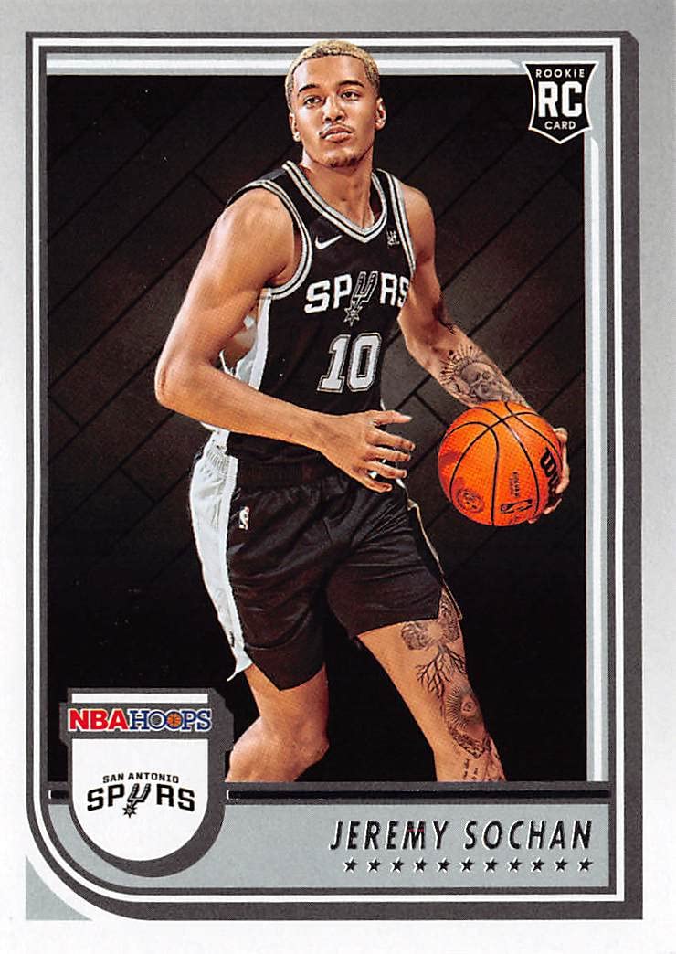 Amazon.com: 2022-23 Panini NBA Hoops #239 Jeremy Sochan Rookie