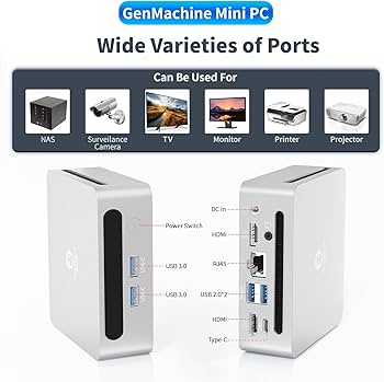 Amazon.com: GenMachine Mini PC AMD Ryzen 7 5800H Mini Computers Up