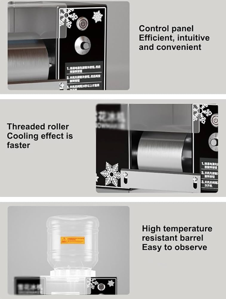 Amazon.co.jp: 商業スノーフレーク製氷機、132ポンド/日かき氷