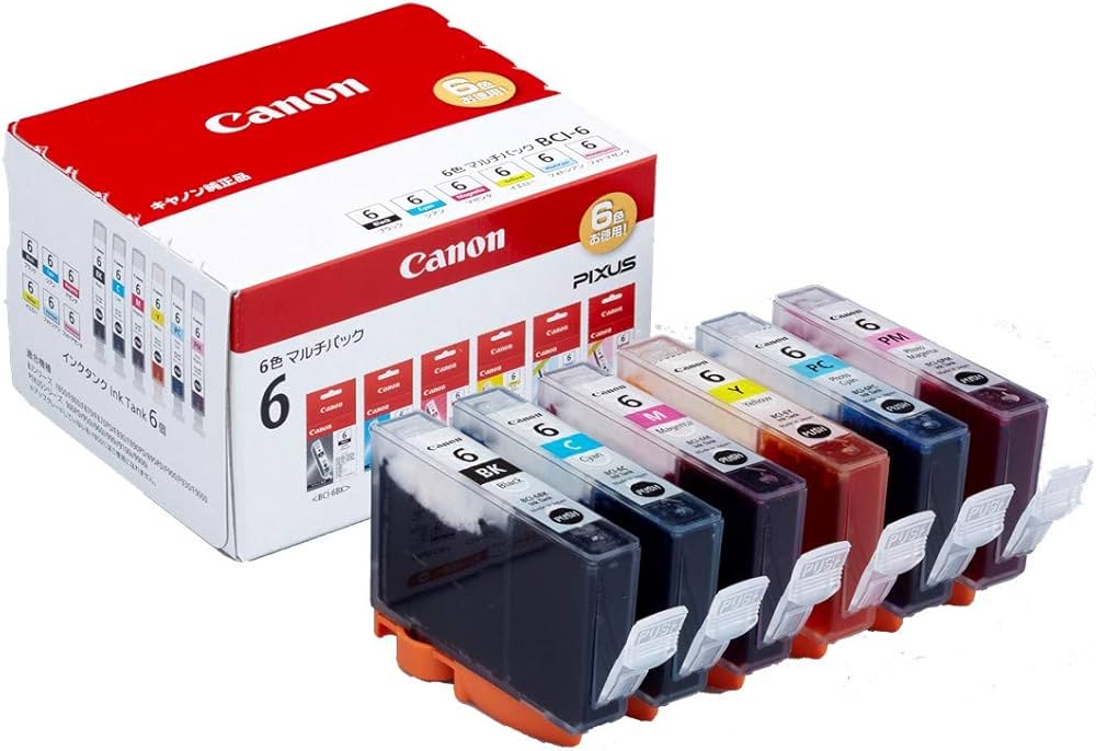 Amazon.co.jp: Canon Canon 純正 インクカートリッジ BCI-6(BK/C/M/Y