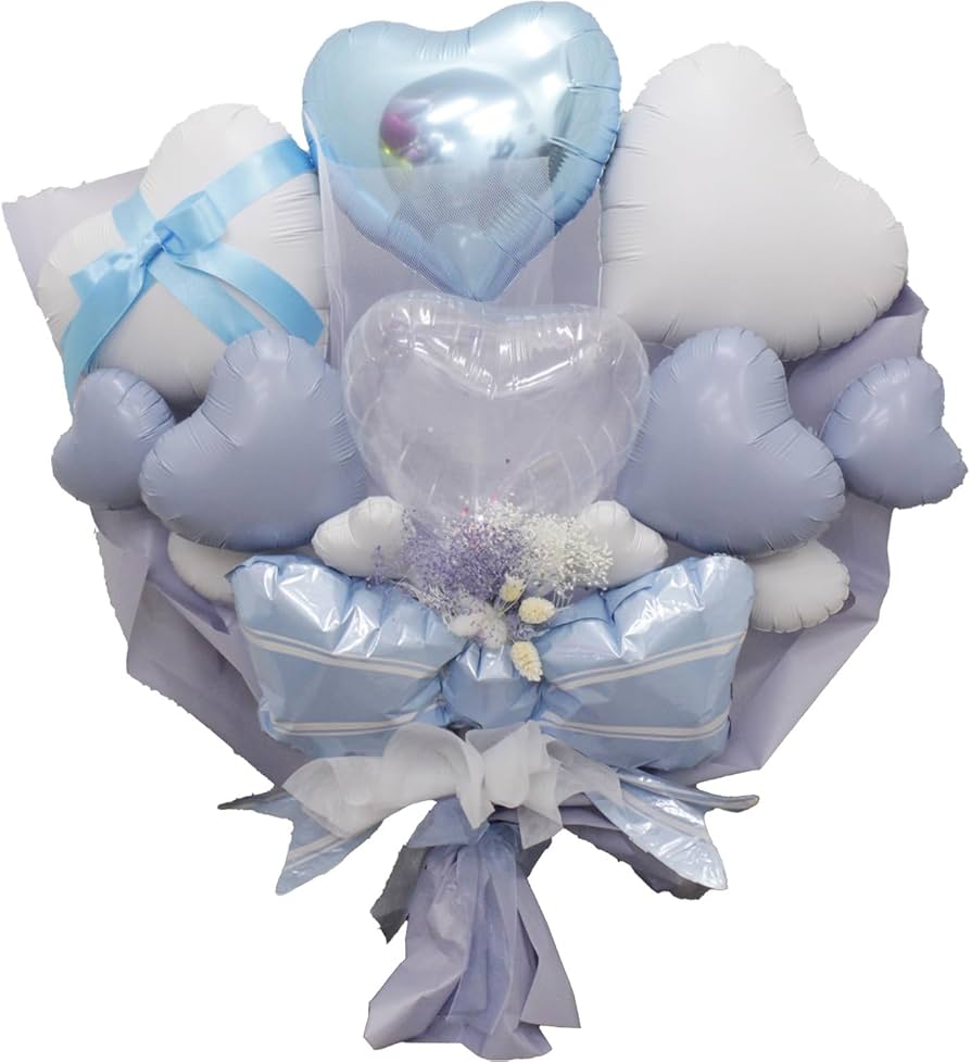 Amazon | 卒業式 バルーンブーケ 映えるバルーンアレンジ (ブルー