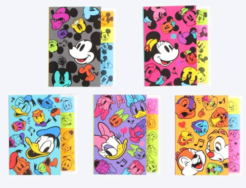 Amazon.co.jp: ミッキー＆フレンズ ふせん カラフルフェイス 付箋 メモ