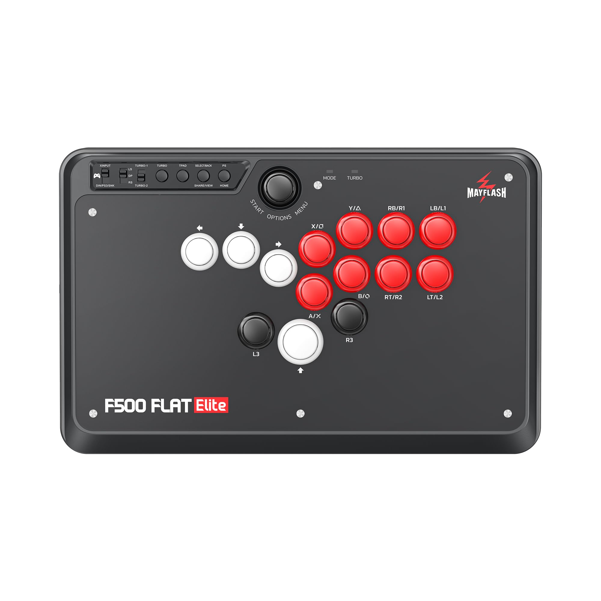 MAYFLASH F500 FLAT Elite Fight Stick All Button Arcade Leverless