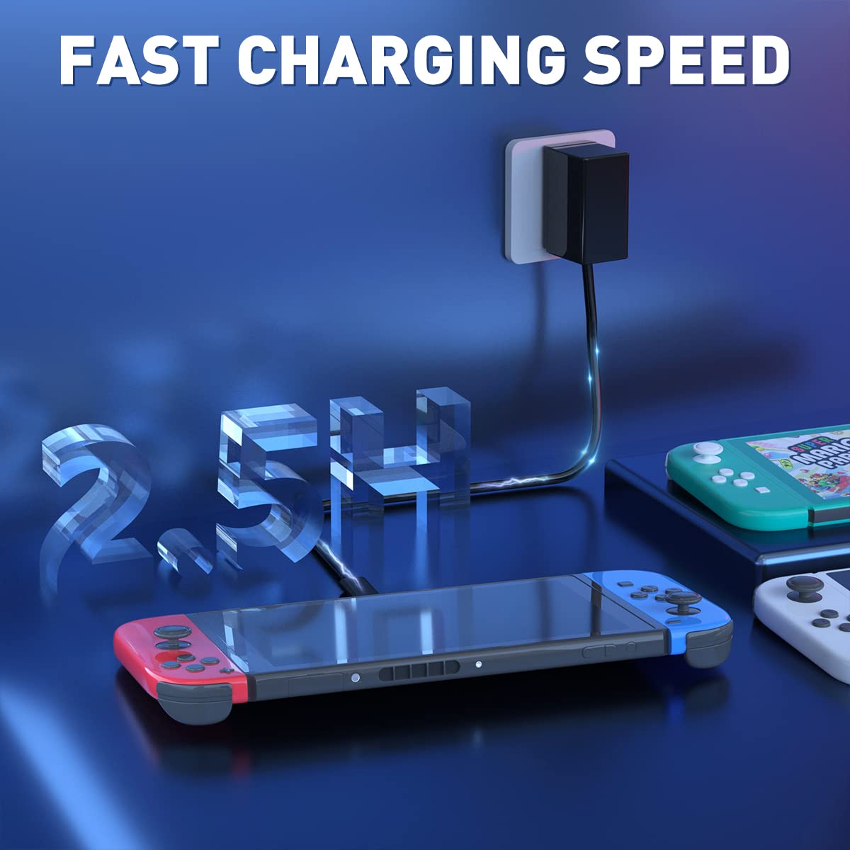 Amazon.com: Charger for Nintendo Switch with 5FT Charging Cable