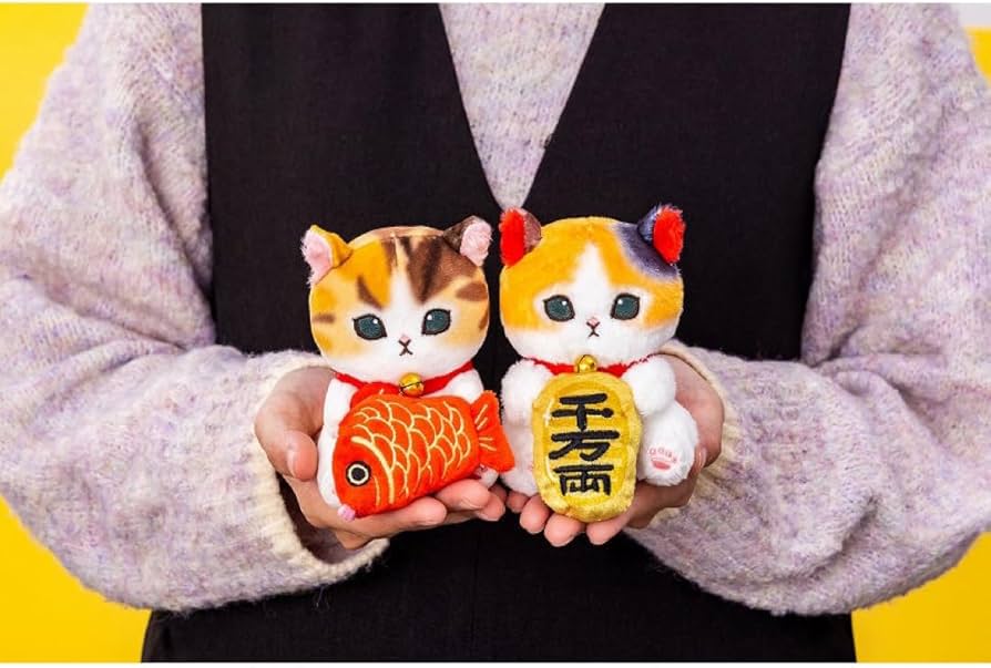 Amazon.co.jp: mofusand にゃんこが見守るデスクトップひっかけ