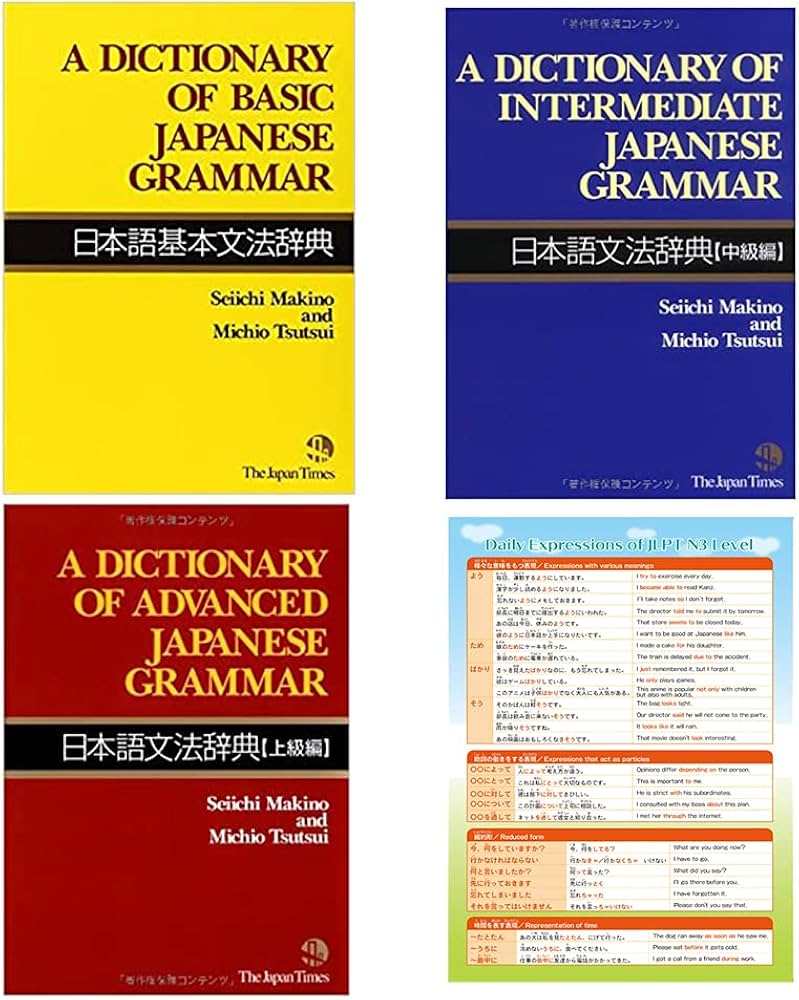 A Dictionary of Japanese Grammar Basic Intermediate Advanced and