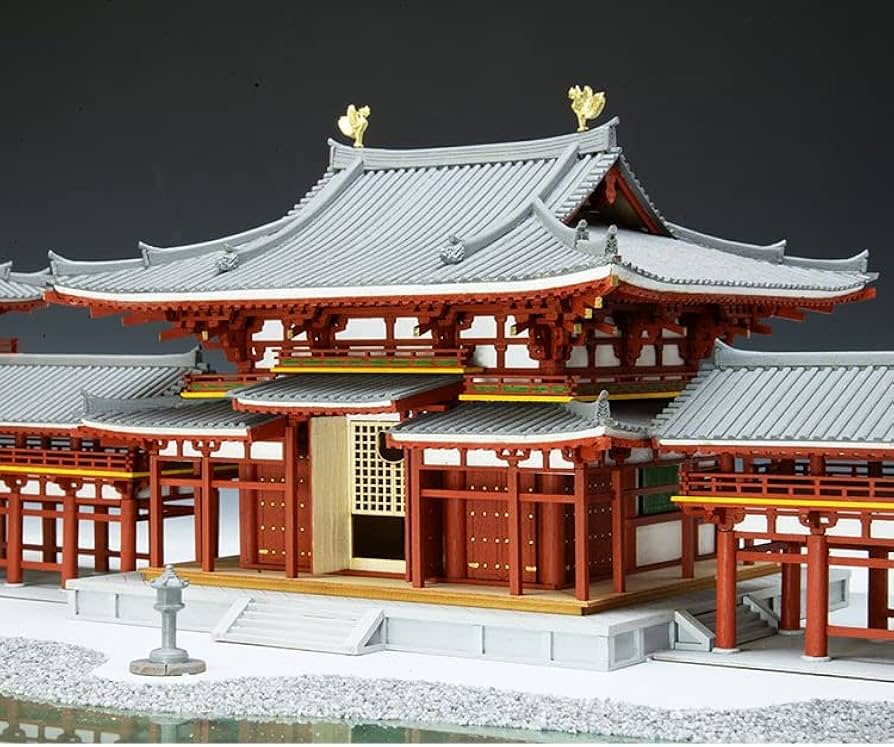 Amazon | ウッディジョー 木製建築模型 1/120 平等院鳳凰堂 （全塗装