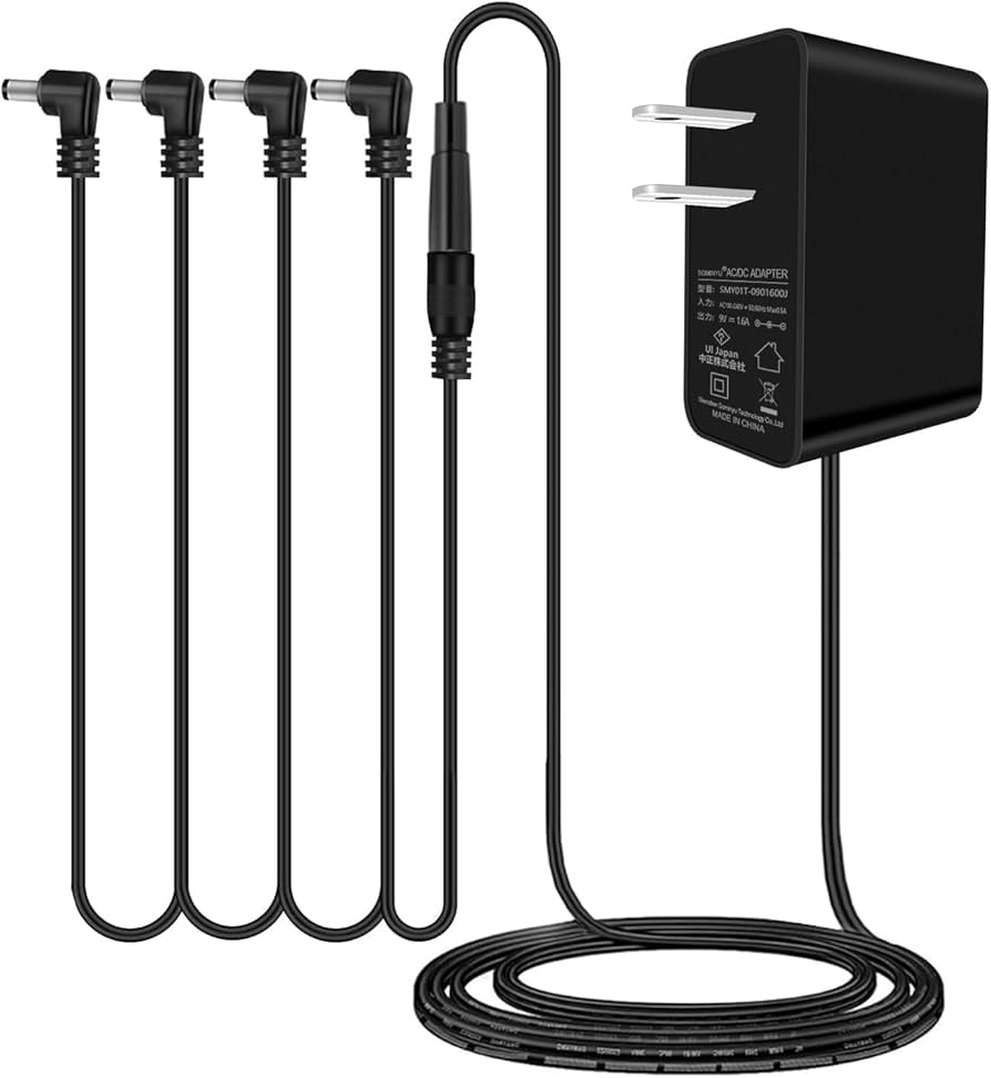 Amazon.co.jp: Tyuusei エフェクター 電源 acアダプター 9V ギター