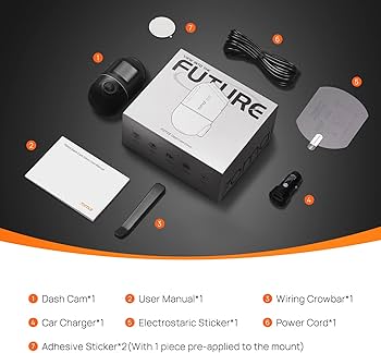 70mai Dash Cam Omni, 360° Rotation, Excellent Night Vision