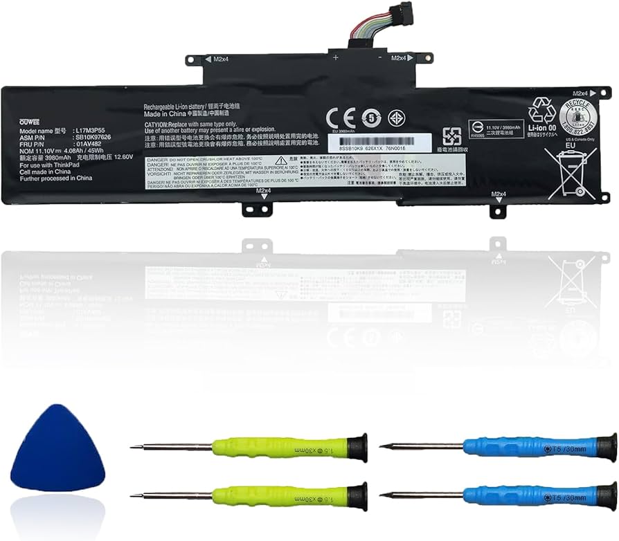 Amazon.com: OUWEE L17M3P55 Laptop Battery Compatible with Lenovo