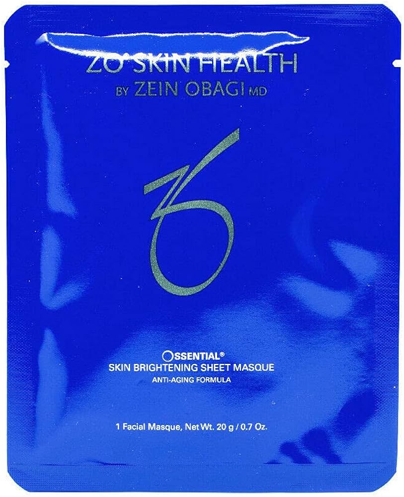Amazon.com : ZO Skin Health Skin Brightening Sheet Masque 1 Facial