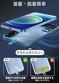 Amazon | [ZXZone] ストラップホルダー スマホ ストラップホール 透明